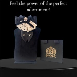 Noir & Net! Textured Charm, Crowned by a Vintage Bloom