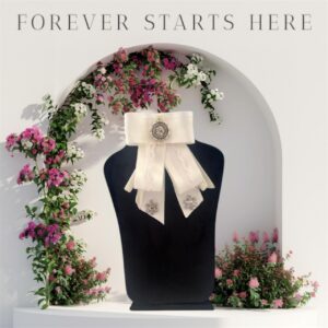 Angelic White Bow Brooch - Handmade Silver Centerpiece & Pendants