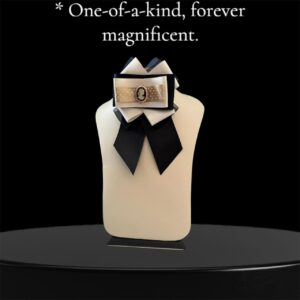 Cameo Reverie Brooch - Ivory & Black Satin Vintage Style Pin